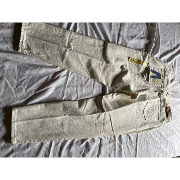 Faded Glory Ladies Classic Fit White Jeans 18 Avg Straight Leg Cotton USA Made - Picture 2 of 7